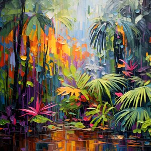 A Rainy Colorful Jungle 3