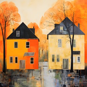 two orange houses 2