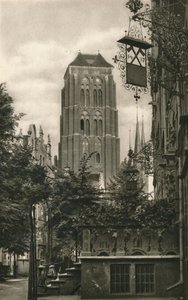 Danzig. Jopengasse - Marienkirche