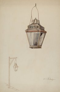 Sperm Oil Street Lamp, c. 1937