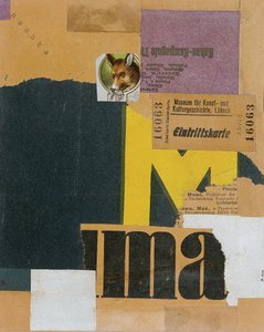 Entrance Ticket Mz 456 by Kurt Schwitters