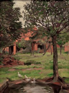 Farmstead with Geese