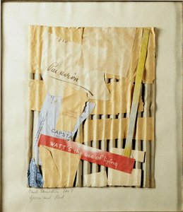 Green and Red Collage by Kurt Schwitters by Kurt Schwitters