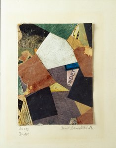 Merz 293 Collage by Kurt Schwitters 1921 Private collection by Kurt Schwitters