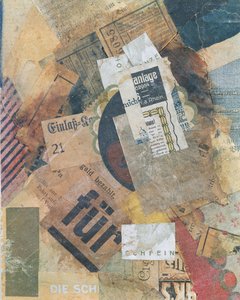 Merz 94 Green Spot, 1920 by Kurt Schwitters