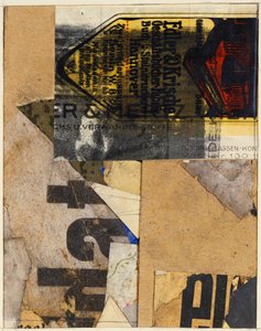 Merzbild, 1922 by Kurt Schwitters