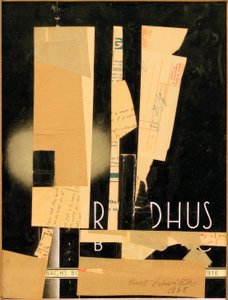 Untitled (R DHUS) by Kurt Schwitters
