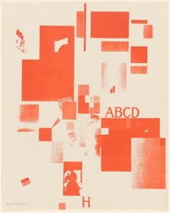 Untitled, no. 4 of 6 from the portfolio Merz 3. Kurt Schwitters 6 Lithos. Merz Portfolio. First Portfolio of the Merz Publisher