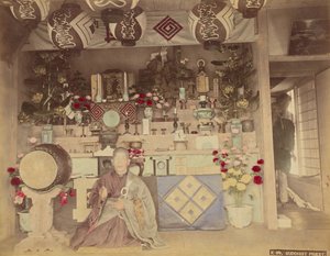 Buddhist Priest by Kusakabe Kimbei