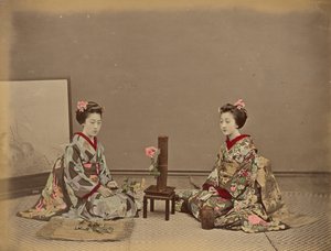 Flower Kept Alive by Putting in Water by Kusakabe Kimbei