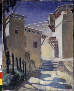 Casbah, Algeria by Kuzma Sergeevich Petrov Vodkin