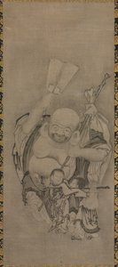 Hotei with Daoist Immortals: Hotei by Kyūseki Tomonobu
