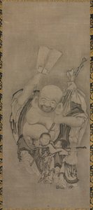 Hotei with Daoist Immortals: Hotei, c. 1575-1600 by Kyūseki Tomonobu