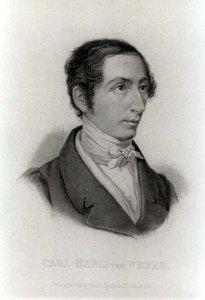 Portrait of Carl Maria von Weber, German composer by L. Holle