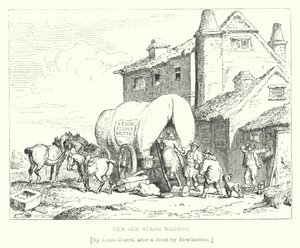 The Old Stage Waggon by L. Huard