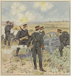 Japanese field artillery by L. Malespine
