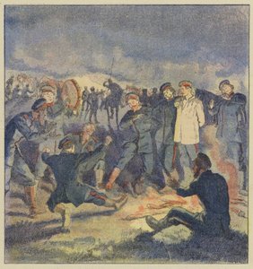 Russian Cavalry at Bivouac by L. Malespine