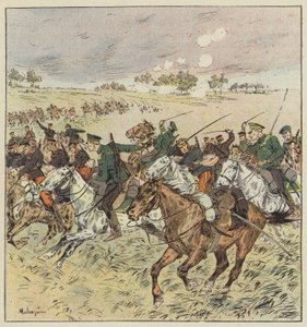 Cavalry combat at Oua-Fan-Gou by L. Malespine
