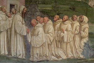 Benedictine Monks, from the Life of St. Benedict by L. Signorelli