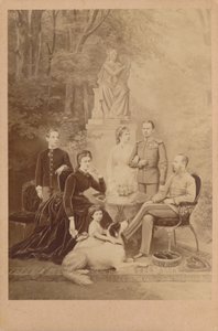 Franz Joseph I and Elisabeth of Austria and their Imperial family (illustration)