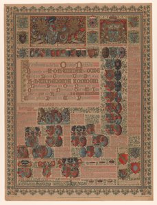 Family Tree of the House of Orange-Nassau (title on object: Family Tree of the House of Orange Nassau Beginning with His Highness William the Silent) by L. van Leer