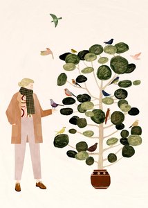 The Tree with Birds by Léa Le Pivert
