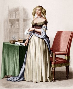 Portrait of the Marquise de Sevigne (engraving) by Lacour Lastudier
