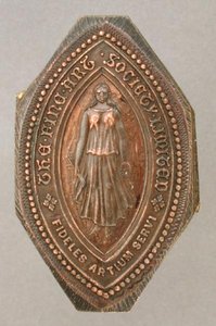 Company Seal of the Fine Art Society by Lady  Butler