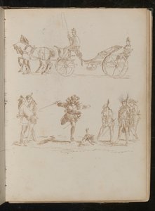 Officer in Full Dress with Top Hat and Epaulettes by Lady Butler