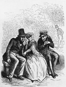 Illustration for Father Goriot, novel by Honore de Balzac from multi-volume collection entitled Human Comedy, engraving by Laisne by Laisne Laisne