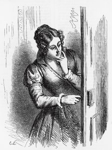 Illustration for Rise and Fall of Cesar Birotteau, novel by Honore de Balzac from Human Comedy, engraving by Laisne by Laisne Laisne