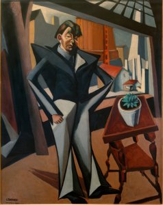 Man at the Window by Lajos Tihanyi