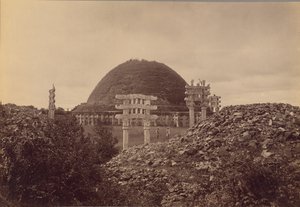 General View of Sanchi Stupa, Bhopal District by Lala Deen Dayal