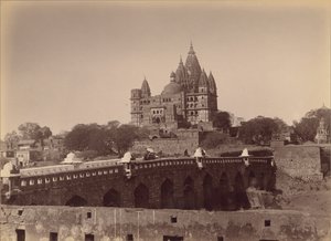 The Great Temple from Fort, Orchha by Lala Deen Dayal