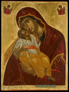 The Virgin of Tenderness by Lambardos Emmanuel