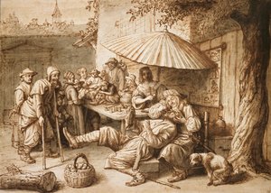 A Quack Dentist Extracting a Peasant