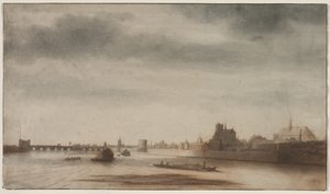 View of Orléans from the Loire by Lambert Doomer