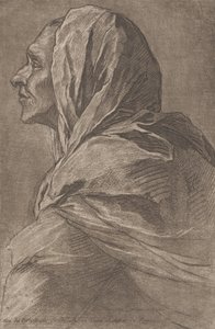 Head of a woman by Lambert Sigisbert Adam
