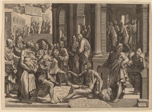 Apostles Peter and John Healing the Paralytic
