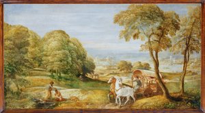 The Baptism of the Ethiopian Eunuch by Deacon Philip by Lambert Sustris
