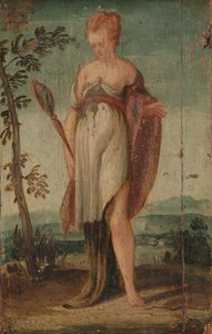 Woman with Mirror by Lambert Sustris