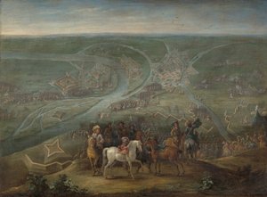 French Commanders at the Siege of Rheinberg, 1672 by Lambert de Hondt (II)