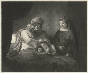 Jacob Blesses Ephraim and Manasseh by Lambertus Antonius Claessens