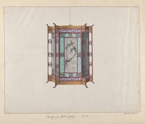 Design for a Hall Lamp by Lamqua