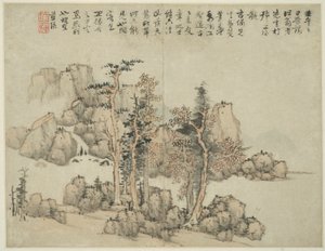 Landscape in the Style of Ancient Masters by Lan Ying