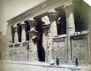 Temple facade, Edfu, Egypt, 19th century