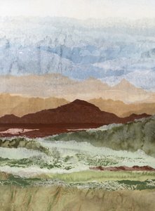 Abstract Mountain Layers by Lara Eckerman