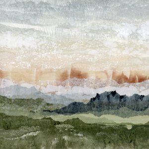 Layered Mountain Abstract by Lara Eckerman