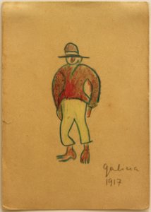 Untitled (Galician with Yellow Pants) by Laszlo Moholy Nagy