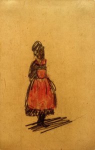 Untitled (Standing Woman with Red Apron)